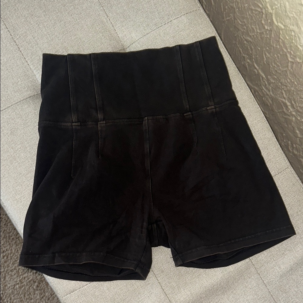 Aerie Black High Waist Workout Shorts